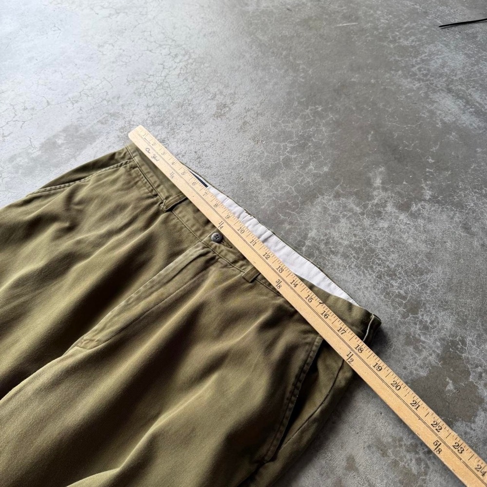 Vintage 90's polo Ralph Lauren olive green prospect pant Cotton chino trousers - Picture 5 of 7